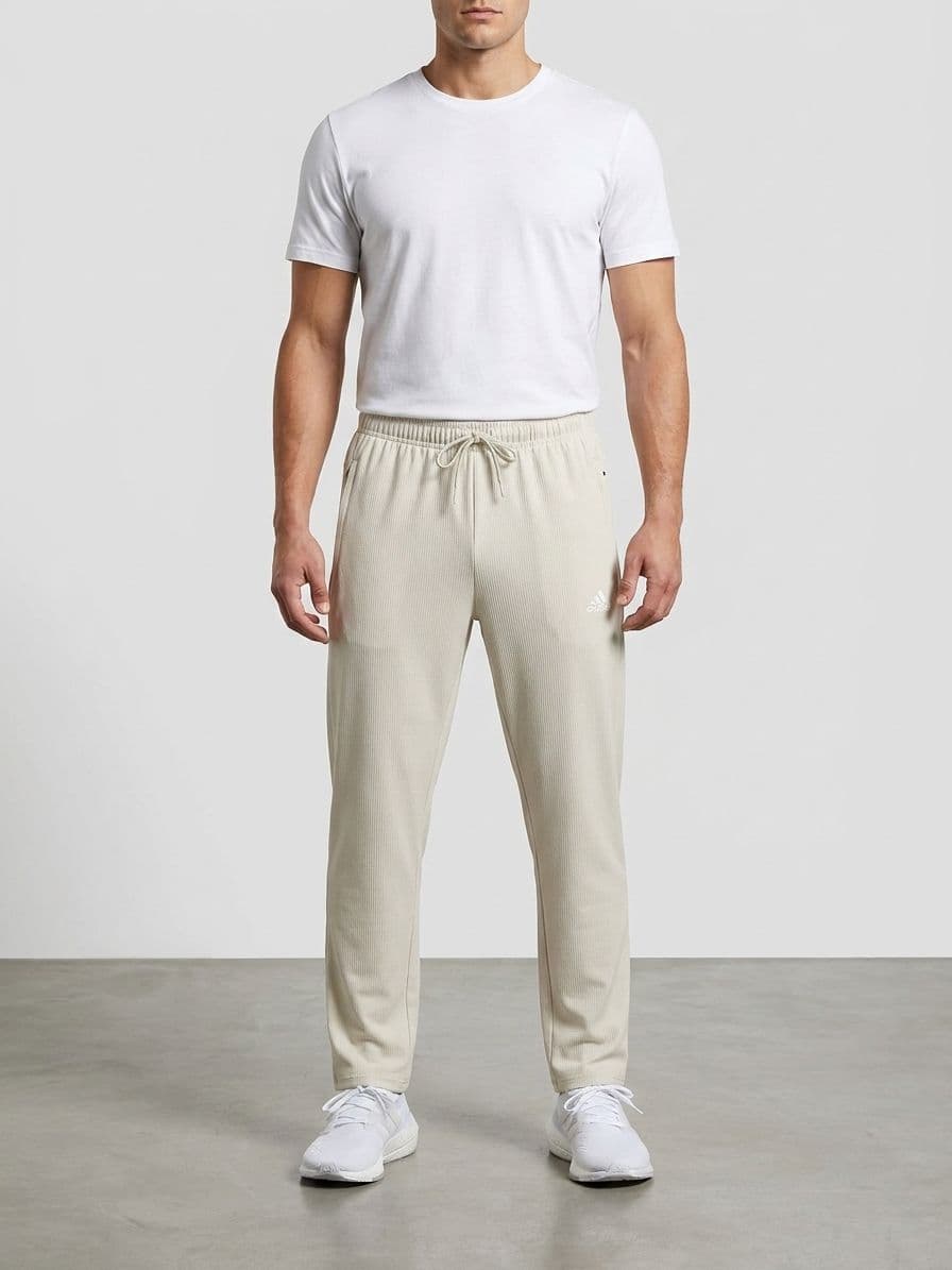Men's Beige Dotted Malai Dry-Fit Track Pants – Thailand Imported Trousers