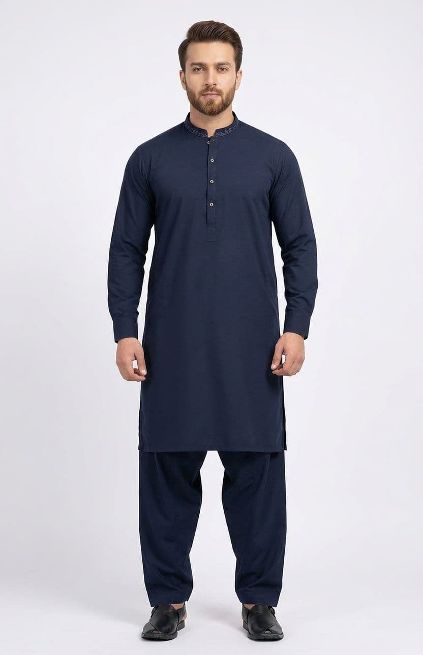 IDEAS by GUL AHMED - MENS SHALWAR KAMEEZ 2025  - BLACK
