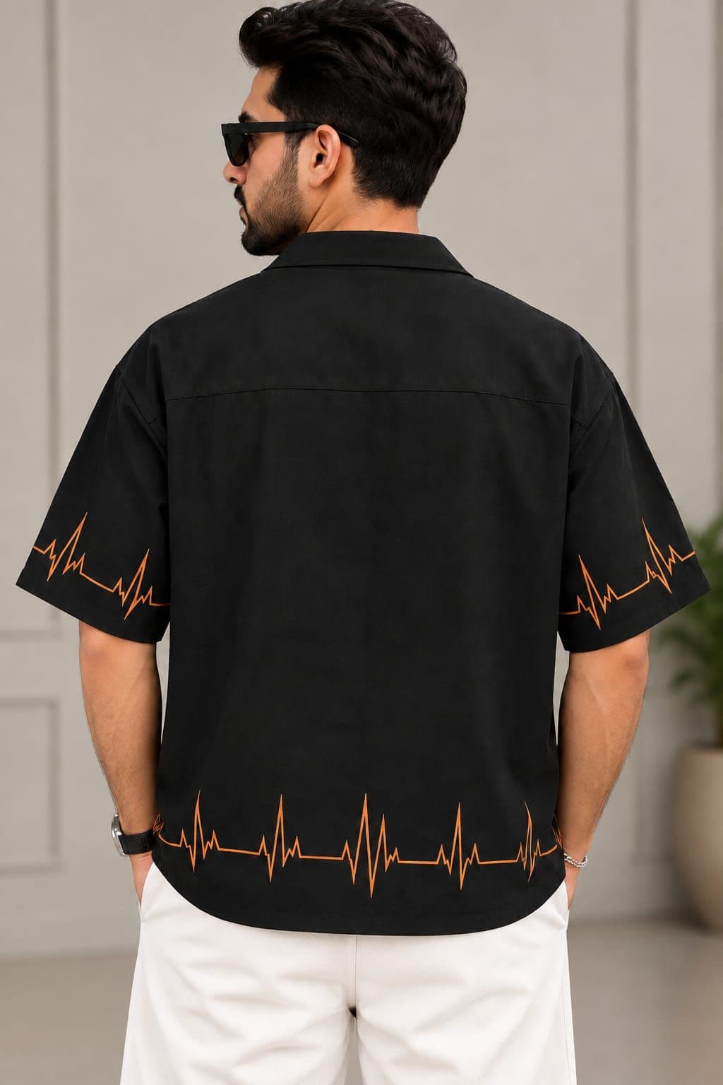 Aerofitter Exclusive Embraided Safari Shirt - Black thumbnail 3
