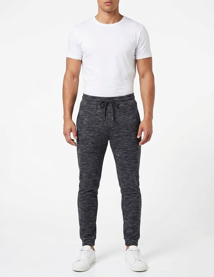EASY CARE SUMMER TROUSER WITH JOGGER WAIST BAND | 100% original | exclusive quality | stripe denim blue