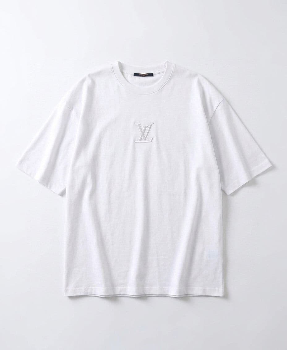 Men's White Drop Shoulder Oversized T-Shirt with Front & Back Embroidery thumbnail 4