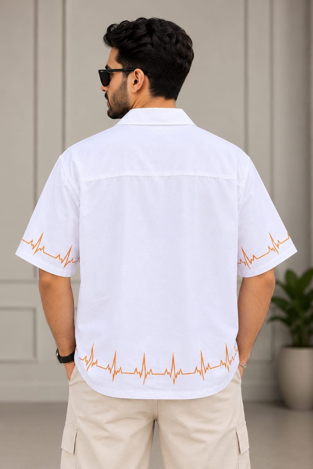 Aerofitter Exclusive Embraided Safari Shirt - White thumbnail 3