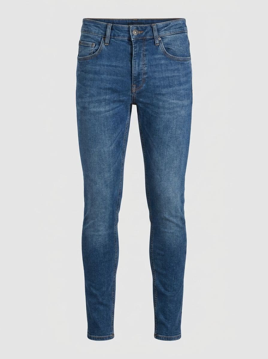 Men Skinny Blue Denim Jeans : j & j : Branded thumbnail 3