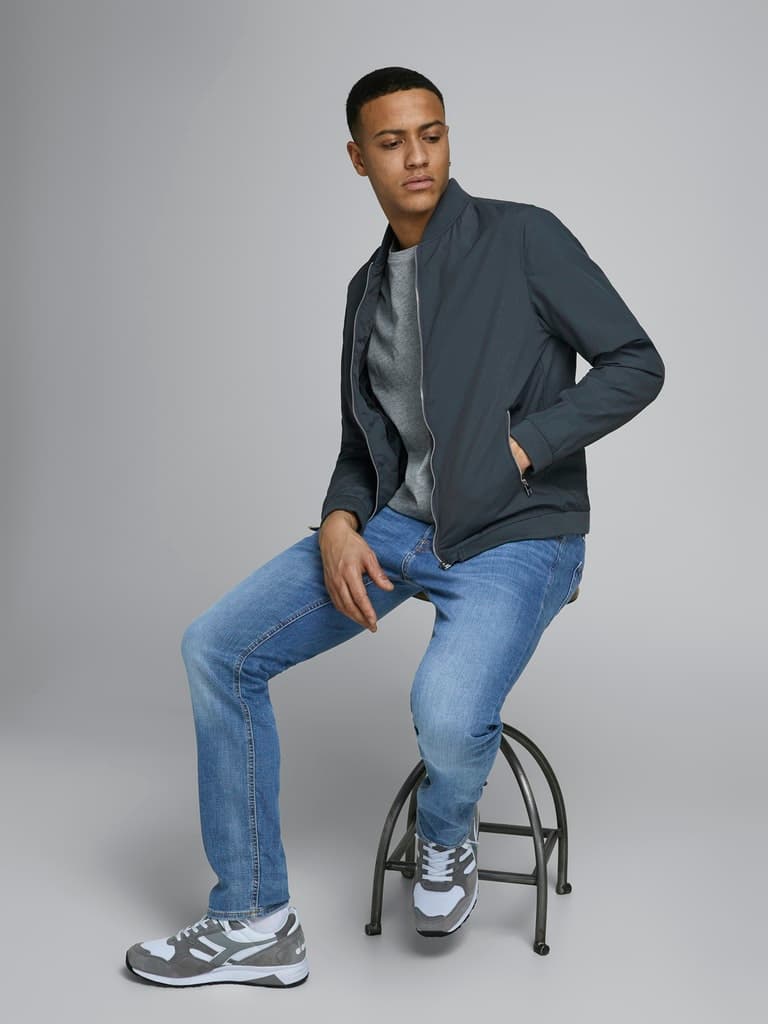 JACK & JONES | SLIM FIT | EXPORT QUALITY | 100 % ORIGINAL | JEANS SUPER STRECHIBLE | BLUE thumbnail 2