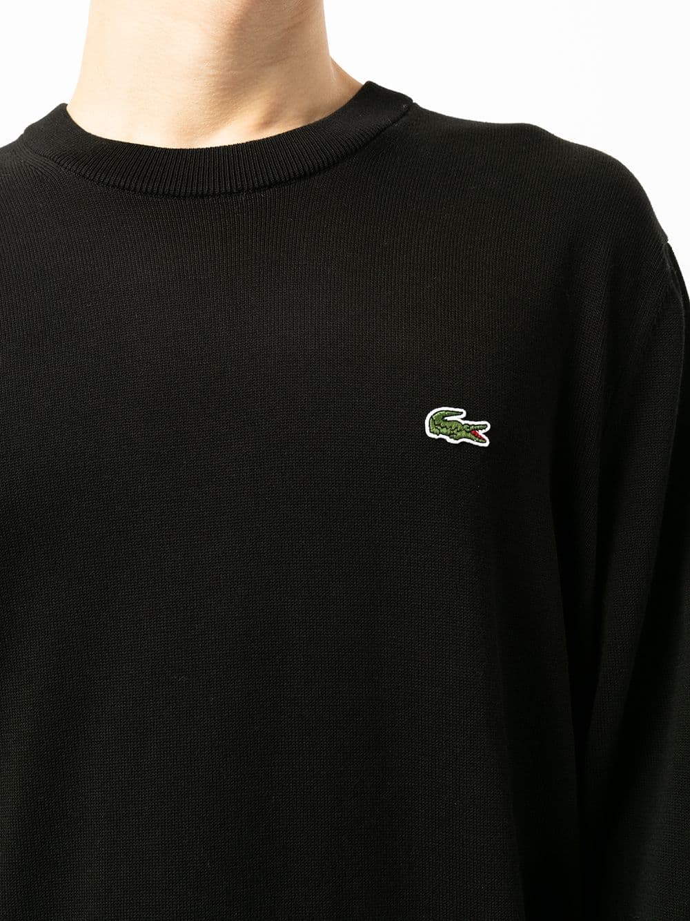 LACOSTE | 100% ORIGNAL | MENS SWEAT SHIRT | EXPORT QUALITY | EMBRAIDED LOGO ON FRONT | FOR WINTER | BLACK thumbnail 2