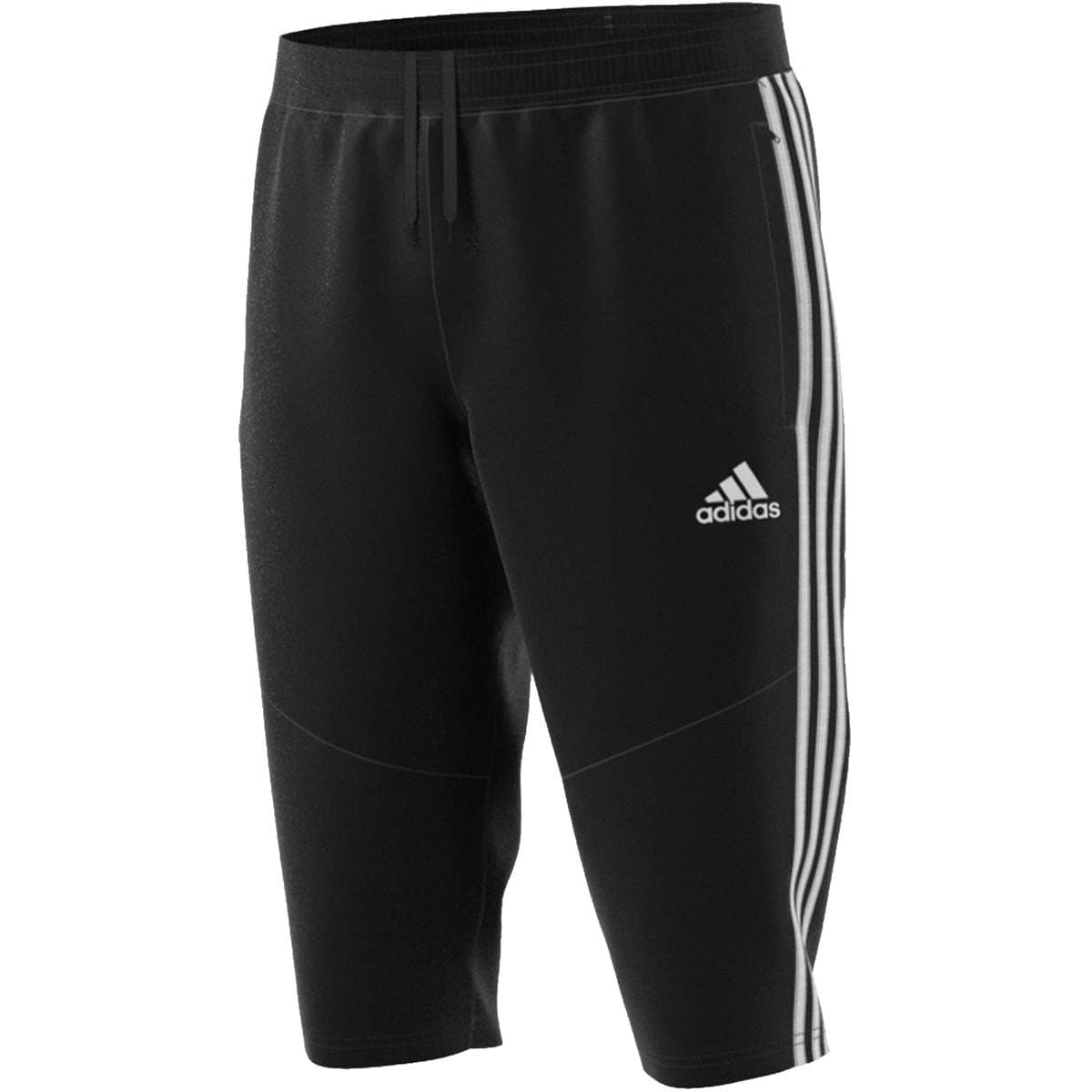 ADIDAS | 3 QUATER | MADE IN THAILAND | IMPORTED DRY FIT | BOTTOM RIB | BLACK thumbnail 2