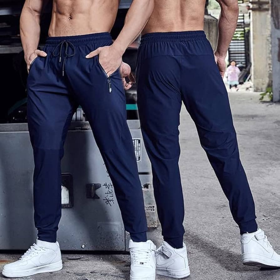 PULL & BEAR  | MEN’S TROUSER  |100% ORIGINAL | SKINNY SLIM | PREMIUM QUALITY MICRO MESH | SHINNY NAVY BLUE thumbnail 2