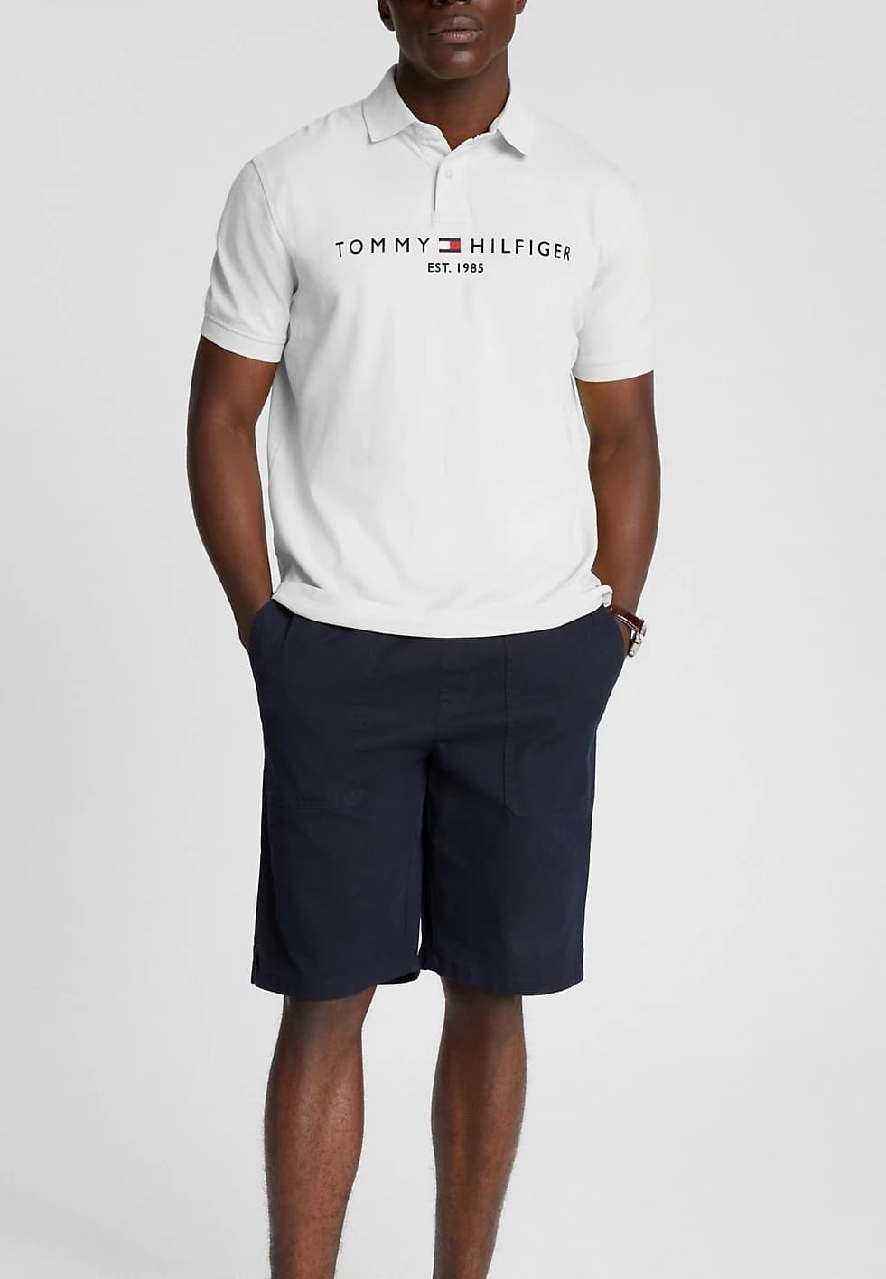 TOMMY HILFIGER | POLO SHIRTS | Embroidered Print On Front | PREMIUM QUALITY | WHITE