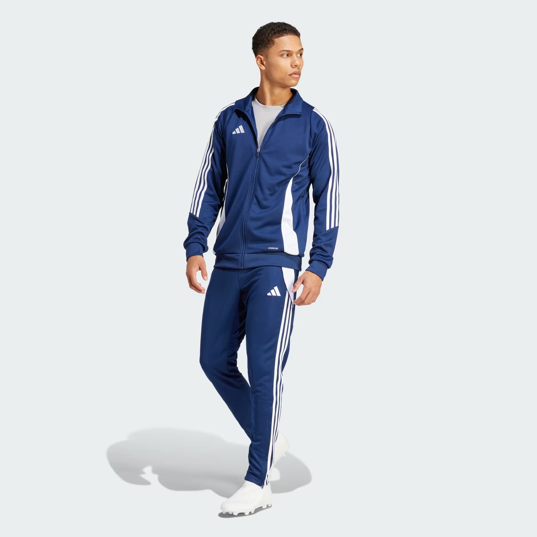 Adidas Winter Track Suit | 100% Imported | Latest Style | Unique Design in Navy Blue thumbnail 2