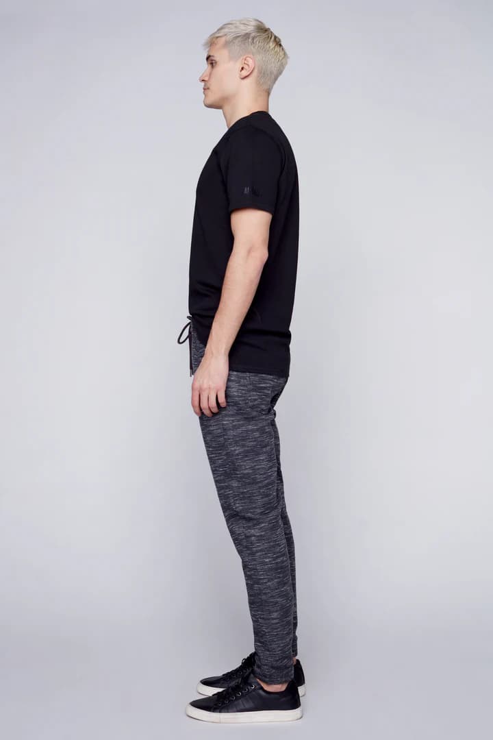 EASY CARE SUMMER TROUSER WITH JOGGER WAIST BAND | 100% original | exclusive quality | stripe denim blue thumbnail 2