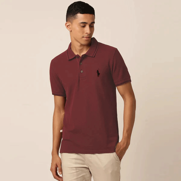 RALPH LAUREN | BIG SIZES | MEN POLO | PREMIUM QUALITY | EMBRAIDED | MAROON