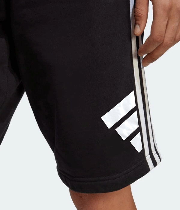 ADIDAS | MEN'S SHORT |100% ORIGINAL | MADE IN THAILAND | 3 STRIPS | PREMIUM QUALITY DRY FIT | BLACK thumbnail 2