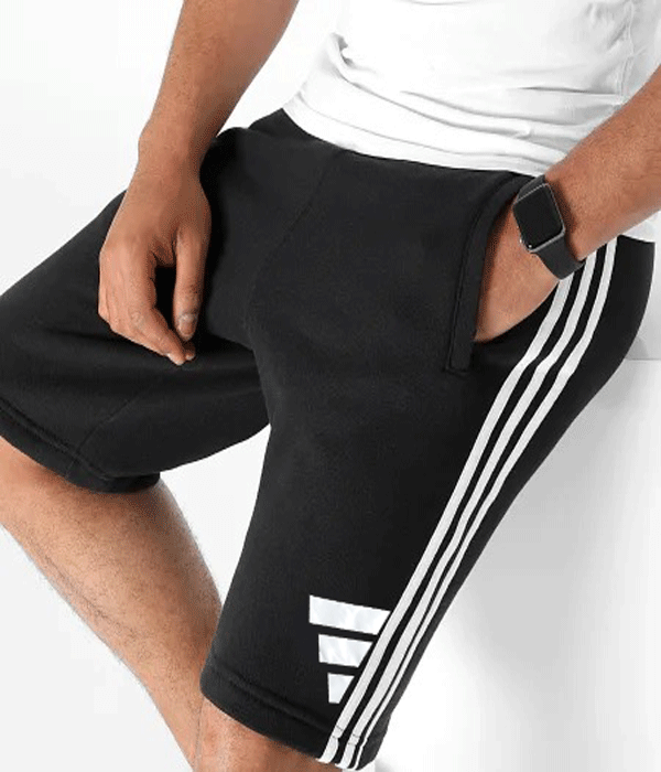 ADIDAS | MEN'S SHORT |100% ORIGINAL | MADE IN THAILAND | 3 STRIPS | PREMIUM QUALITY DRY FIT | BLACK