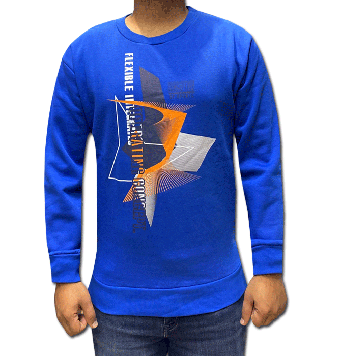 LECANTO | MEN'S SWEAT SHIRT | EXPORT QUALITY | ORIGINAL | FOR WINTER | BLUE