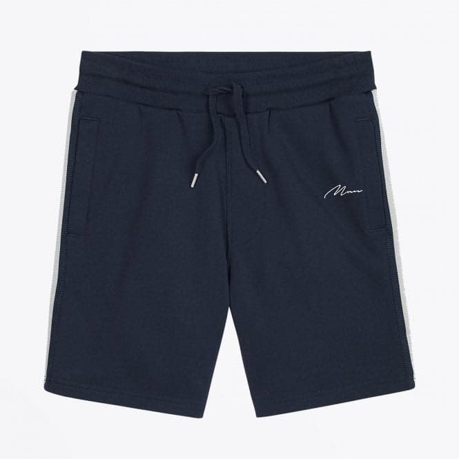 BOHOOMEN  | MENS SWEAT SHORT | EXPORT QUALITY | VERY SOFT | PANEL STYLE | NAVY BLUE