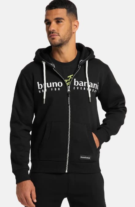 brounu bannani | MEN'S ZIPPER HOODIE | EXPORT QUALITY | BLACK