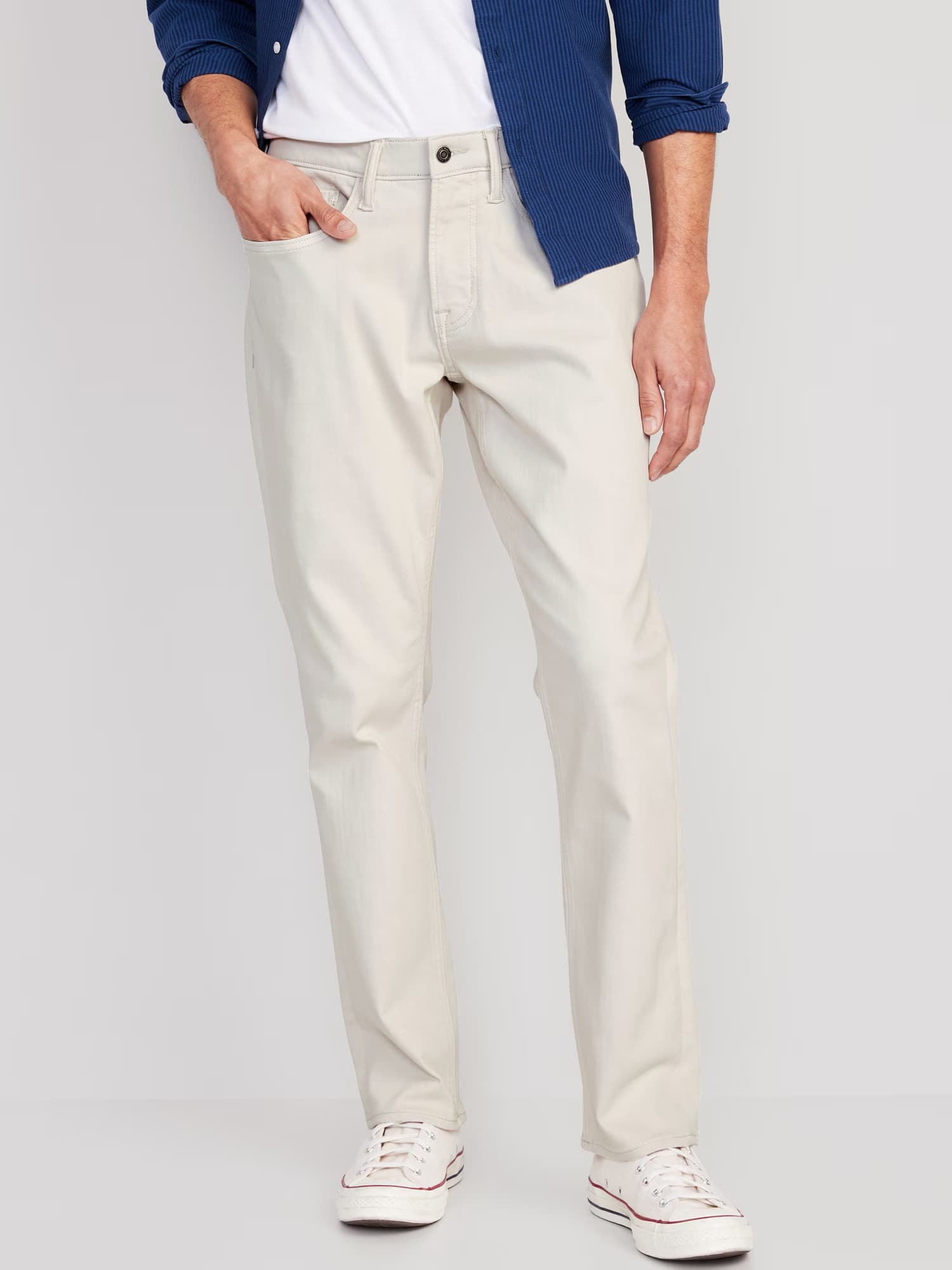 OLD NAVY | SLIM FIT | 100 % ORIGINAL | COTTON JEANS | ROUND POCKET | OFF WHITE