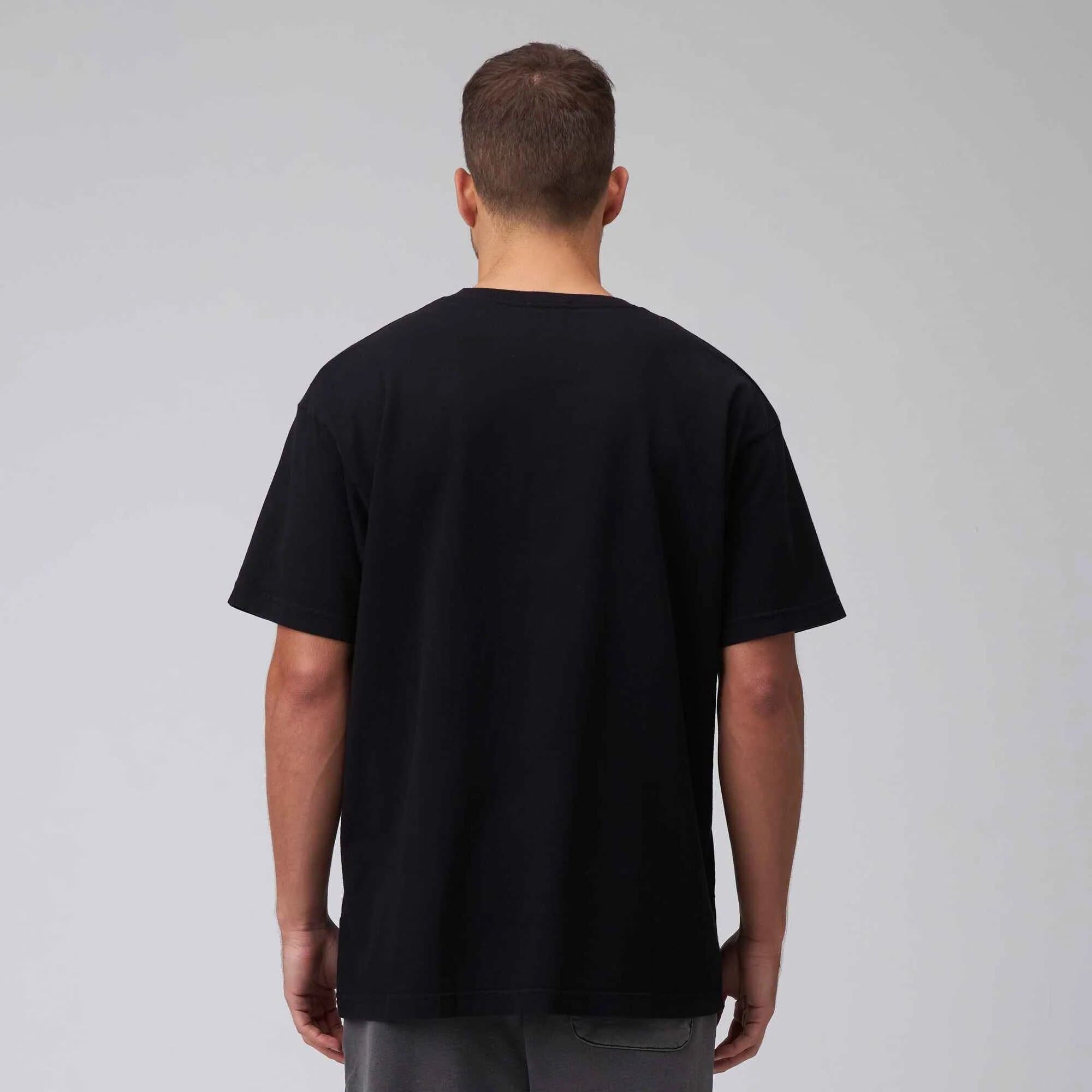 MEN PLAIN JET BLACK | DROP SHOULDER | PC COTTON | LIGHT SHINNY BLACK | VERY SOFT & LIGHT thumbnail 3