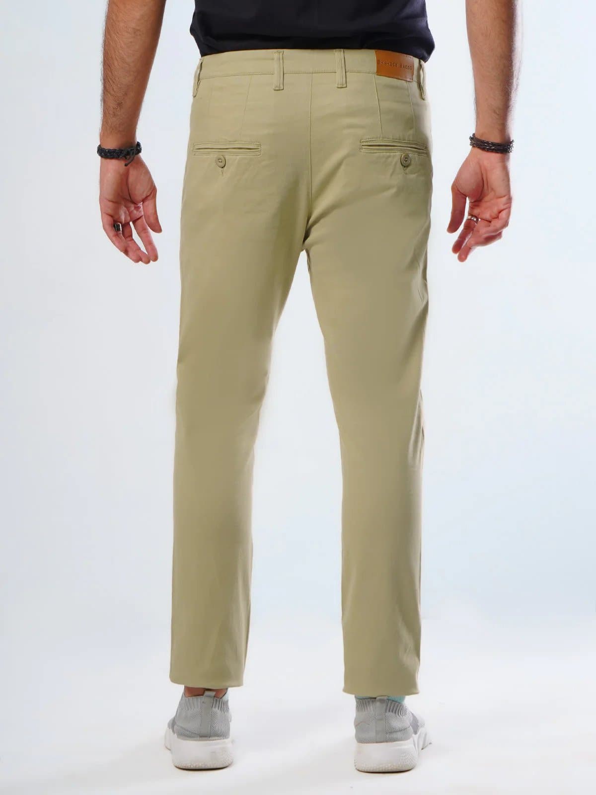 BLACK DOT | MENS COTTON CHINOS | 100% IMPORTED | STREACHIBLE | BRANDED | SLIM FIT | KHAKI thumbnail 2