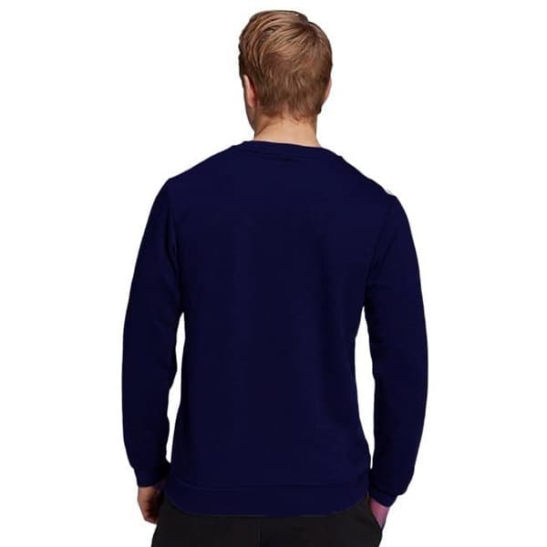 Adidas Men's Sweatshirt | 100% Imported | Shiny Fleece | Embroidered Logo | navy blue thumbnail 2