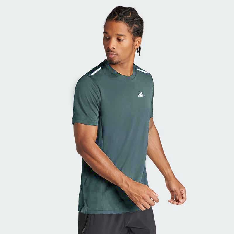 Adidas Dry Fit T-Shirt | Imported Quality | Reflective Logo | Steel Grey