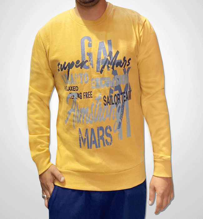 LECANTO | MEN'S SWEAT SHIRT | EXPORT QUALITY | ORIGINAL | FOR WINTER | YELLOW