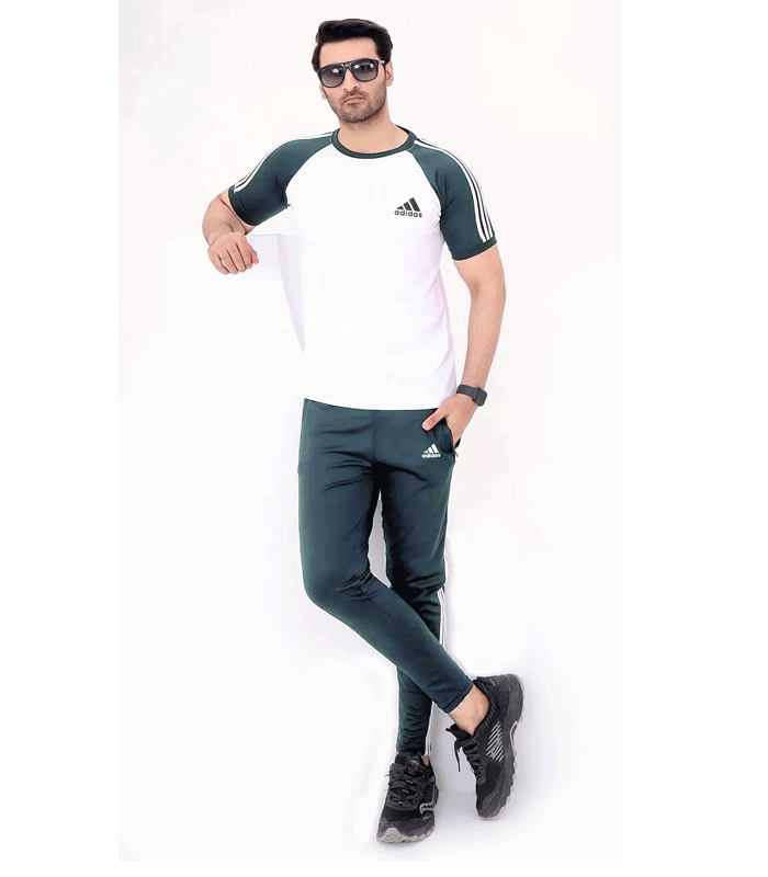 ADDIDAS  | 100% IMPORTED |  TRACK SUIT | PREMIUM DRY FIT | FOR SUMMER | METALLIC GREY
