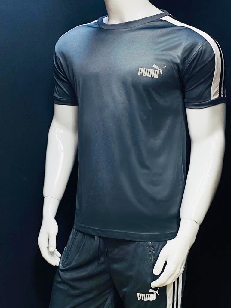 PUMA | 100% IMPORTED TRACK SUIT | PREMIUM DRY FIT | FOR SUMMER | DARK GREY