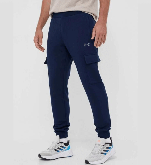 UNDER ARMOUR | WINTER FLEECE CARGO TROUSER | 5 POCKET | 100% IMPORTED | VERY COMFORTABLE STUFF |  NAVY BLUE thumbnail 2