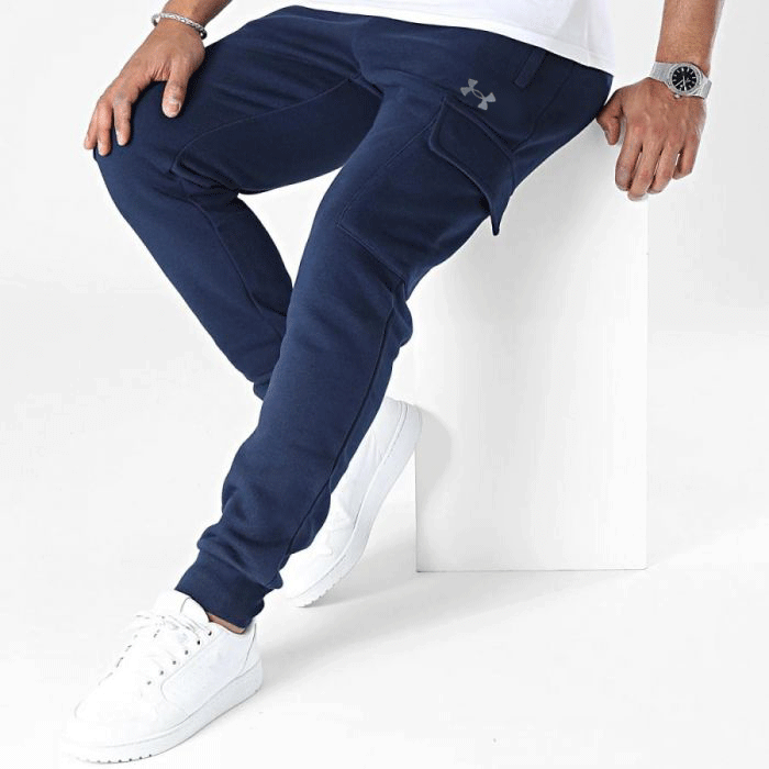 UNDER ARMOUR | WINTER FLEECE CARGO TROUSER | 5 POCKET | 100% IMPORTED | VERY COMFORTABLE STUFF |  NAVY BLUE