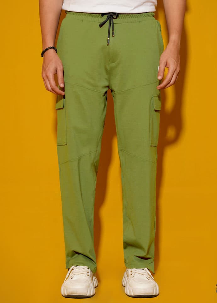 Regular Fit Cargo Trouser , Dry Fit , Imported Quality , Green