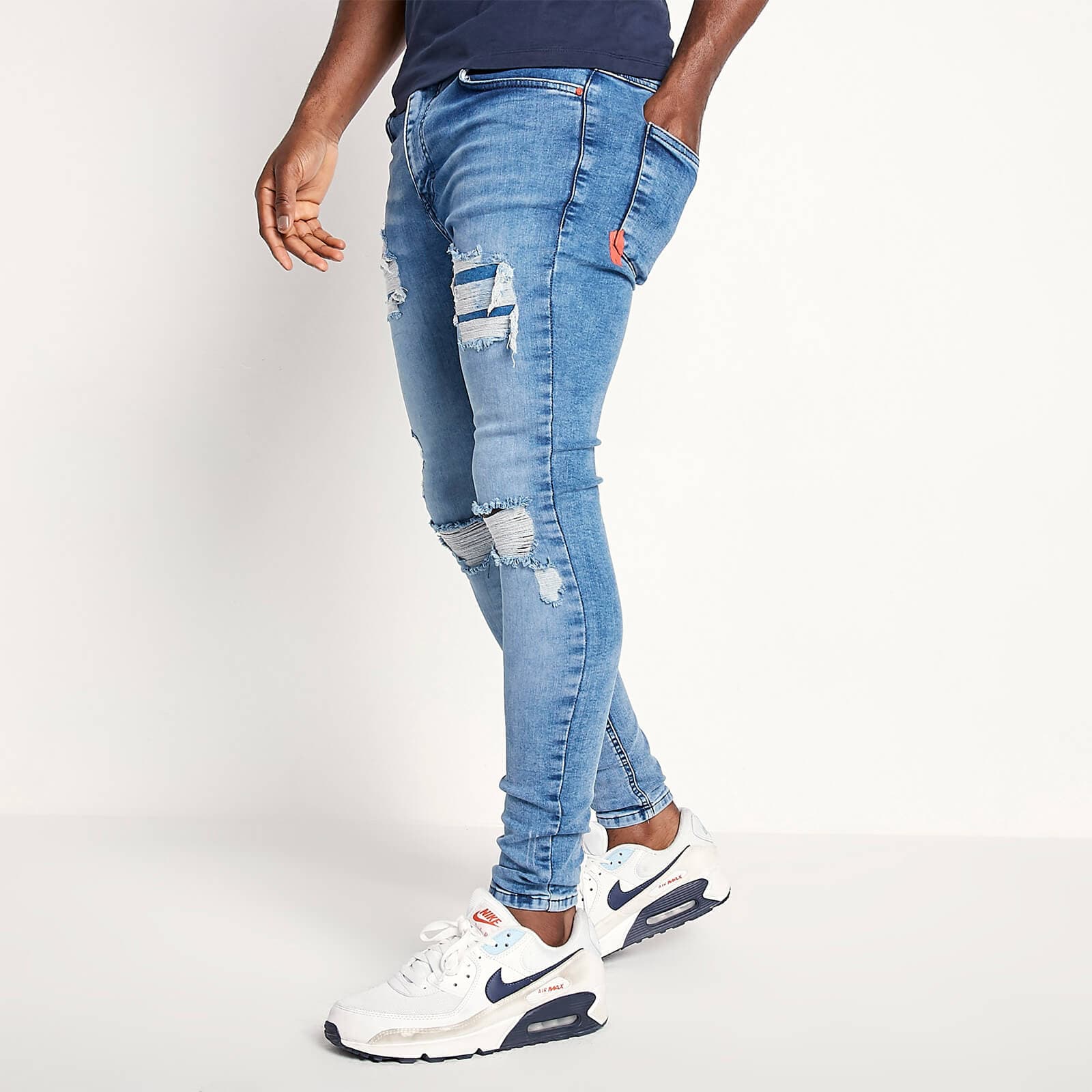 Denim Jeans | 100% ORIGINAL | EXPORT QUALITY | SKIN FIT | LIGHT BLUE