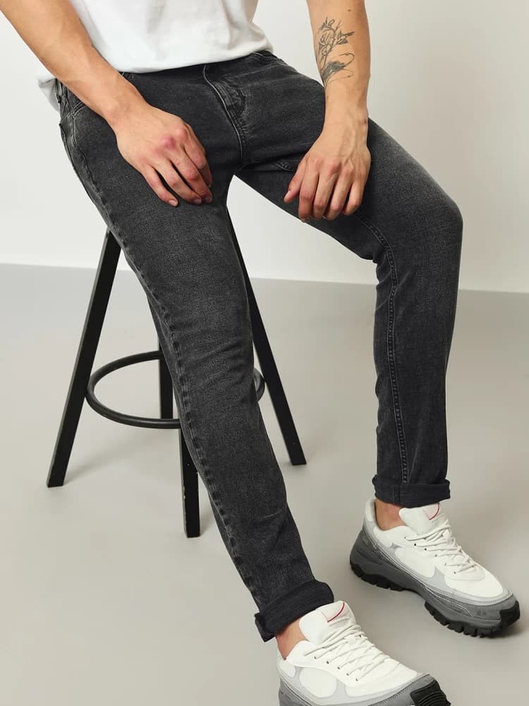 Zara | 100% original | denim jeans | skinny slim | stretchable | smoky black