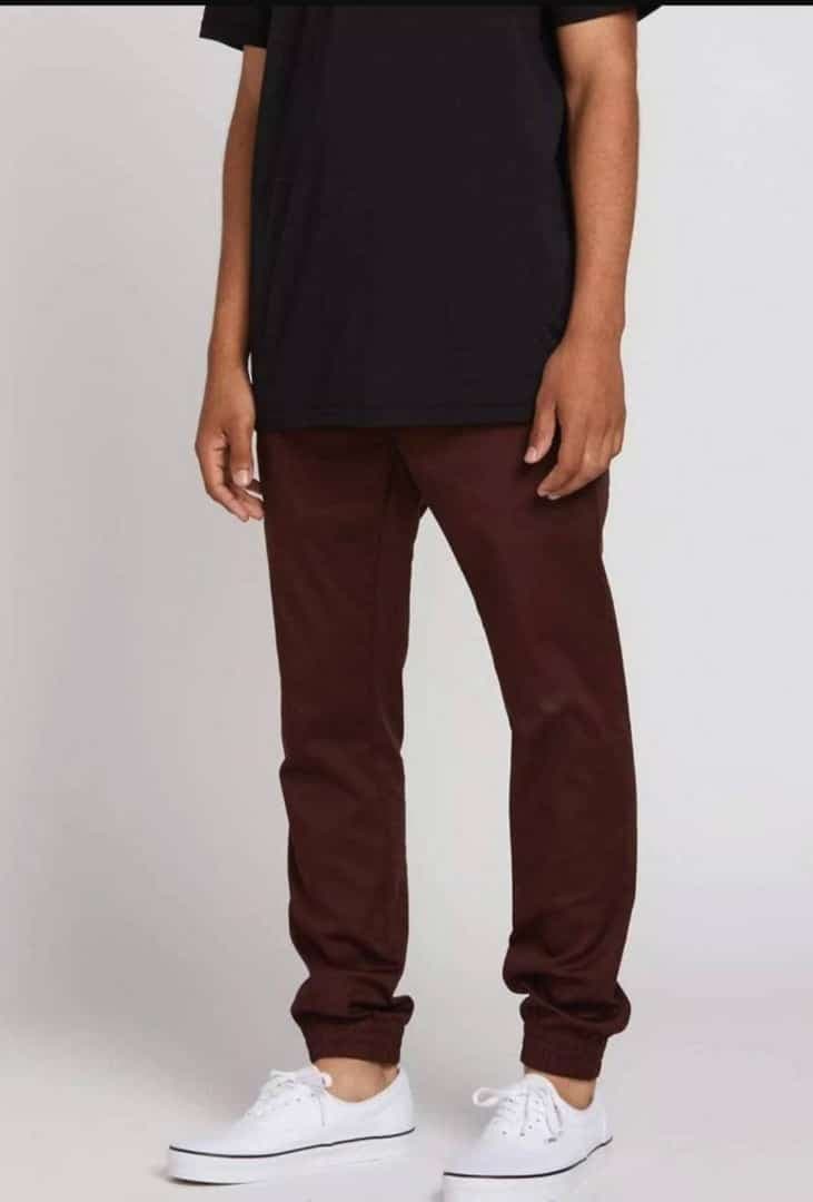 MAXX | ICE SILK MEN'S CASUAL PANT | SUPER POWER STRECH| LYCRA COTTON | JOGGER RIB | VERY COMFORTABLE | BROWN