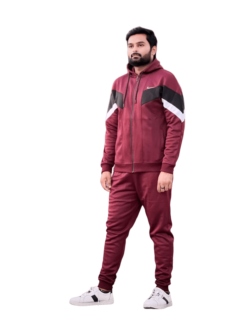 NIKE | 100% IMPORTED TRACK SUIT | PREMIUM DRY FIT |SHINNY FLEECE | FOR WINTER | MAROON