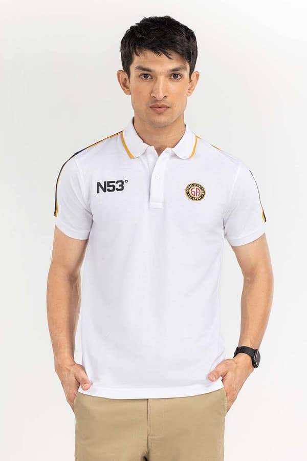 IDEAS Men's Polo T-Shirt 100% Original | Cotton Pique | Premium Quality | White
