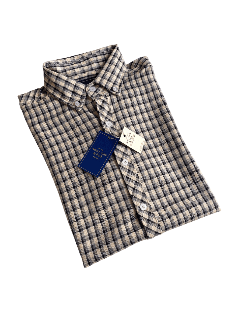 Abercrombie | MENS CASUAL SHIRT | FULL Sleeves | 100% IMPORTED FABRIC | 100% SHAMBRY COTTON | BROWN CHECK