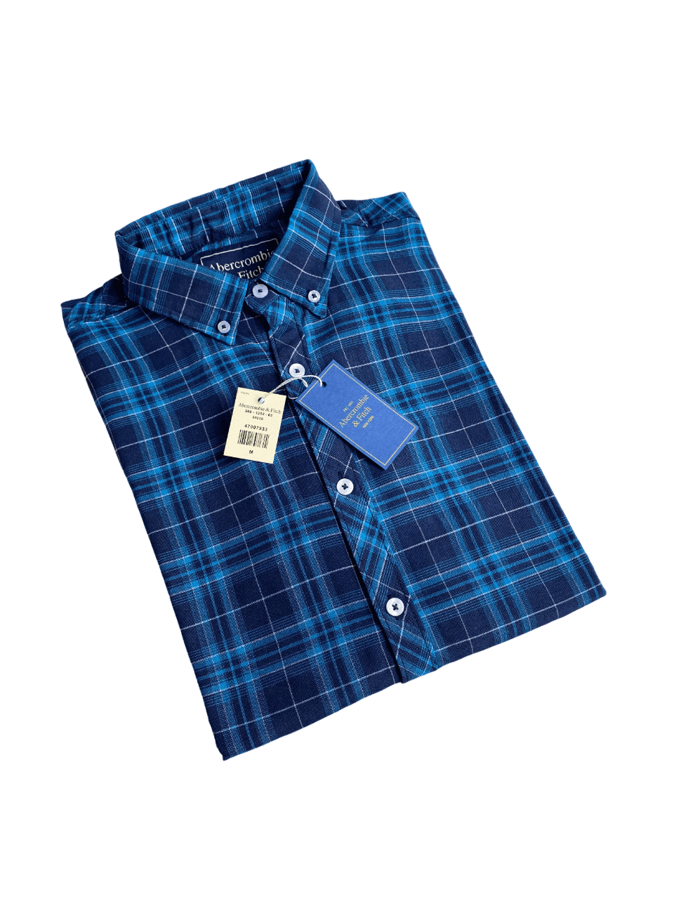 Abercrombie | MENS CASUAL SHIRT | FULL Sleeves | 100% IMPORTED FABRIC | 100% SHAMBRY COTTON | BLUE CHECK
