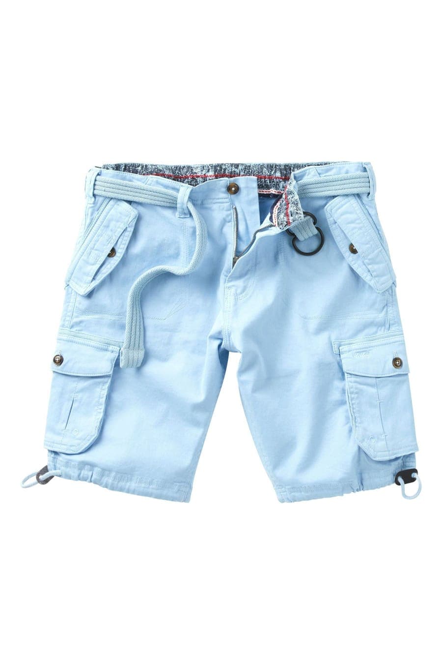 JOE BROWN | MEN COTTON CARGO SHORT | EXPORT QUALITY | BRANDED | SIX POCKET | SKY BLUE