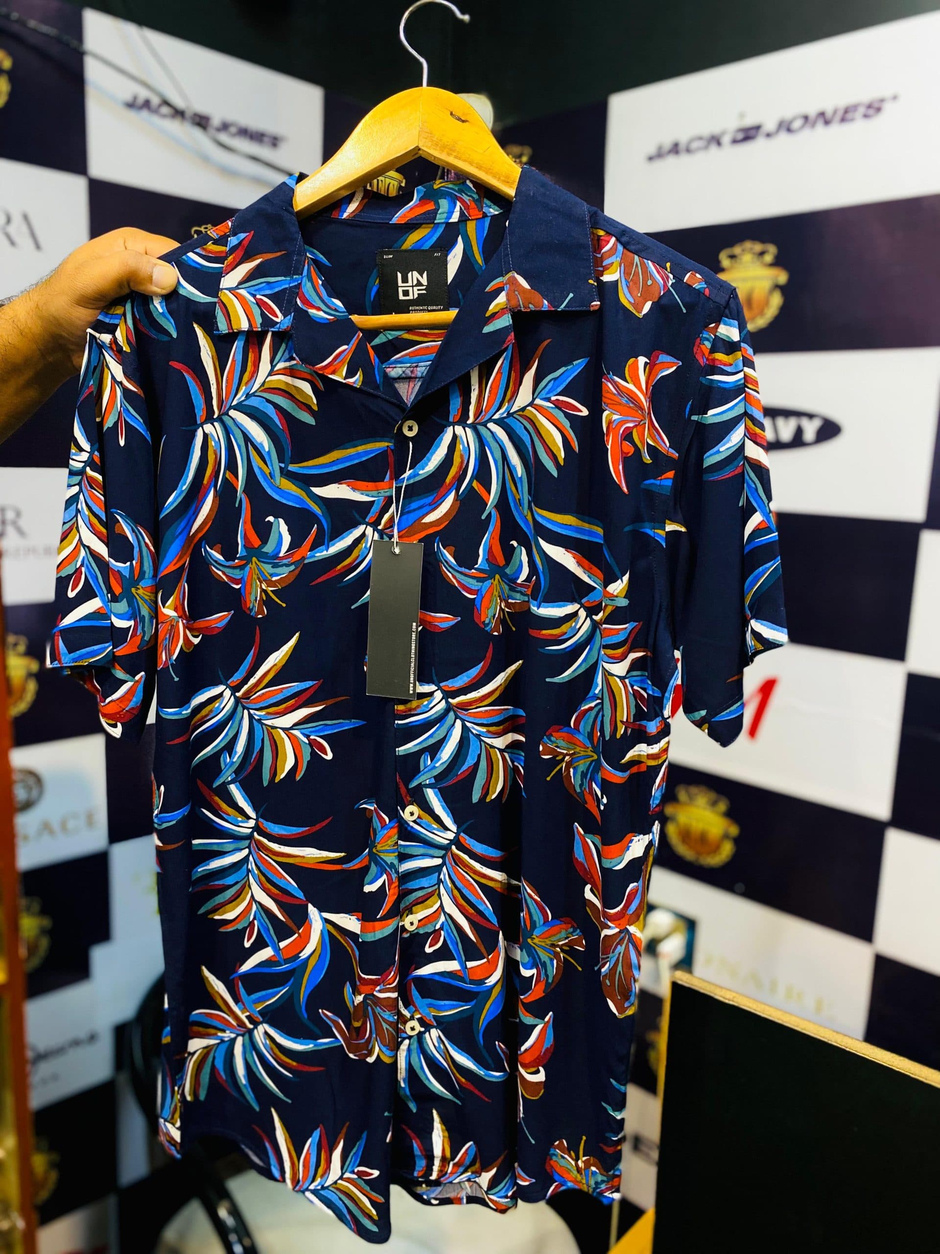 SAFARI PRINTED SHIRT | FEBRIC IMPORTED LINEN | VERY PREMIUM QUALITY | USE FOR SUMMER | BLUE PRINTED
