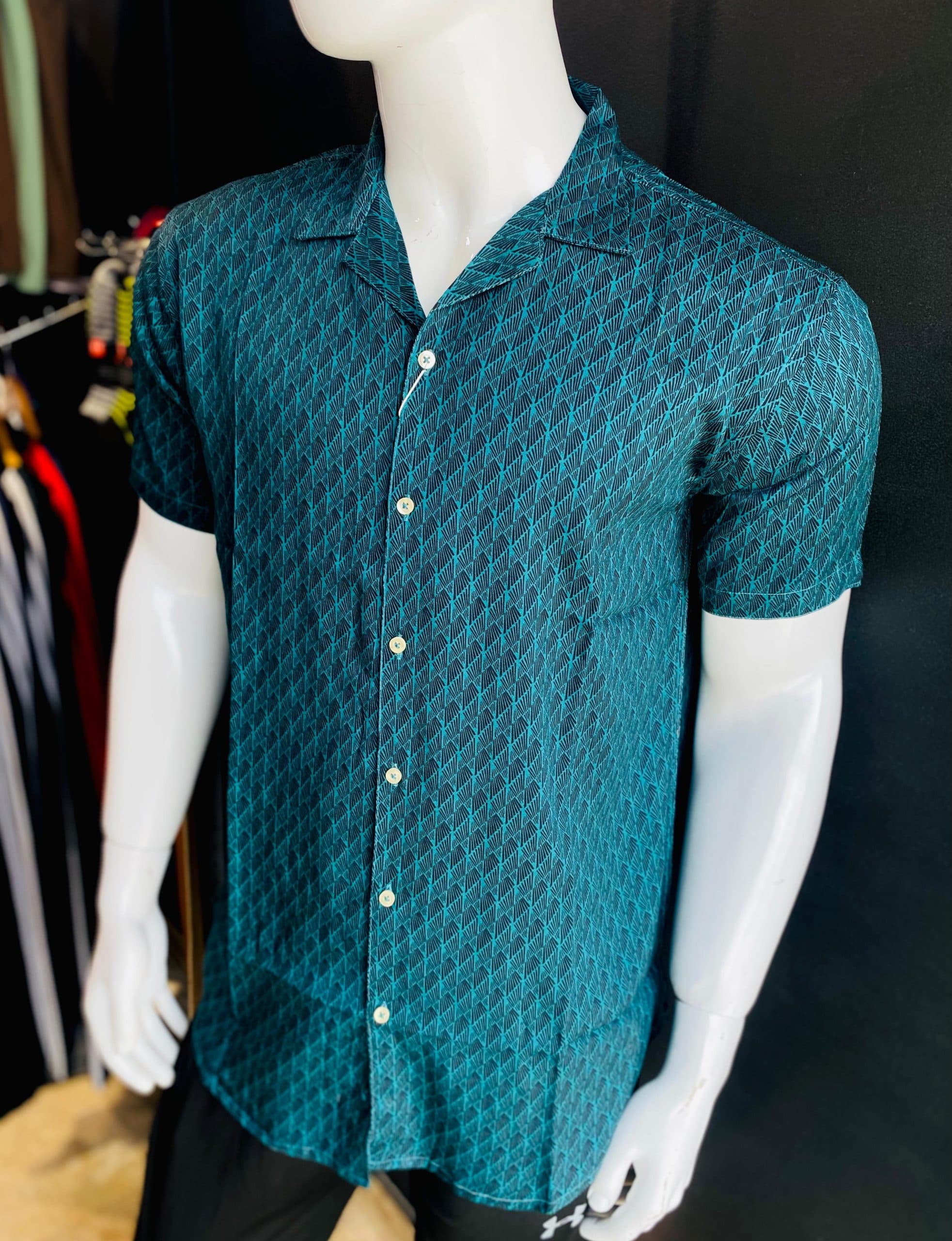 SAFARI PRINTED SHIRT | FEBRIC IMPORTED LINEN | VERY PREMIUM QUALITY | USE FOR SUMMER | GREEN PRINTED