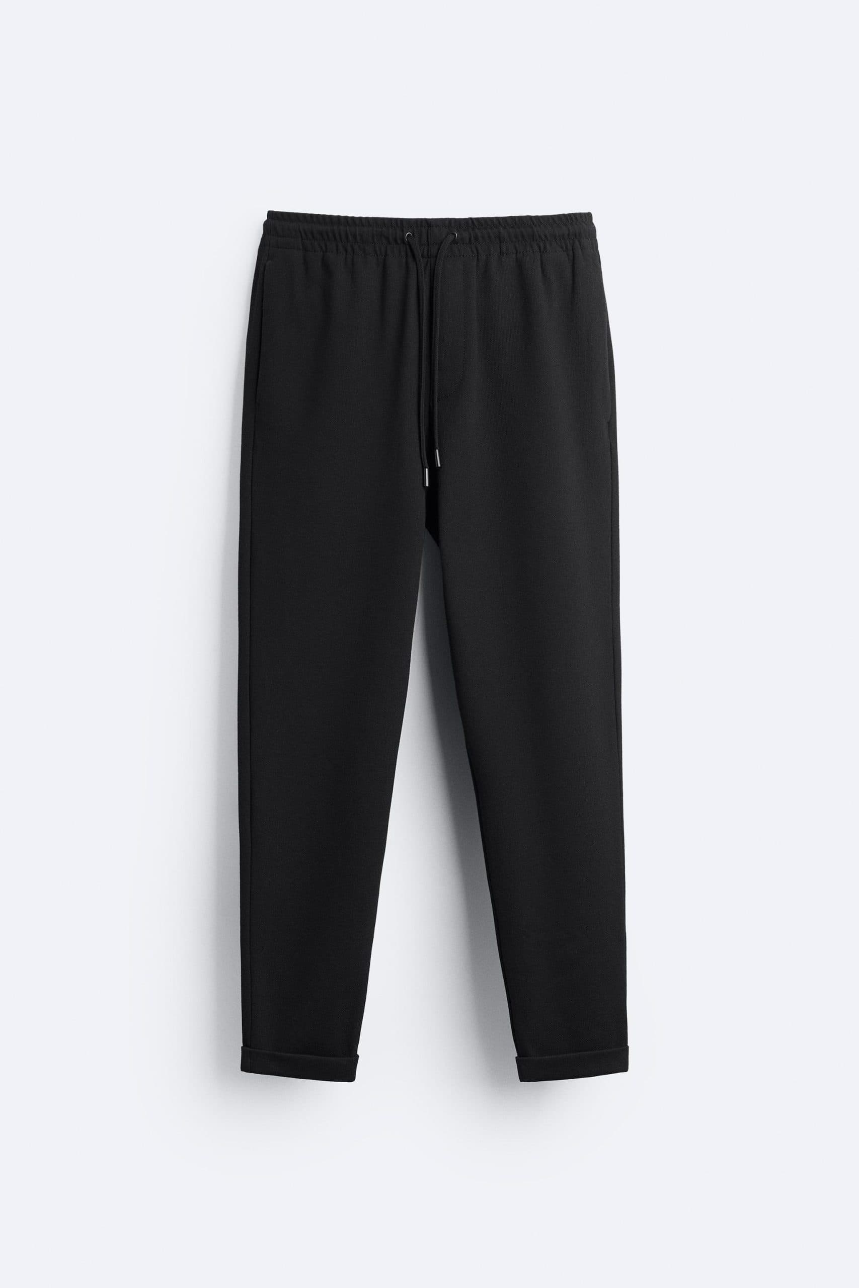 EASY CARE TROUSERS WITH JOGGER WAIST BAND | 100% original | exclusive quality | black