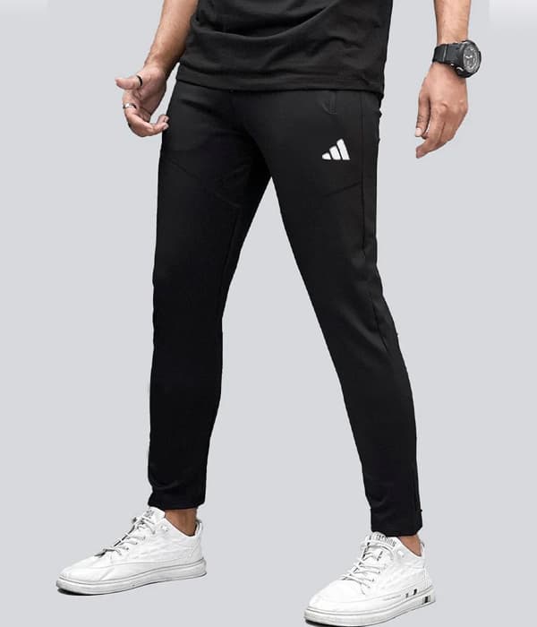 ADIDAS | 100% IMPORTED | MADE IN THAILAND | DRY FIT TROUSER | POWER STRACH | SKINNY SLIM | BLACK