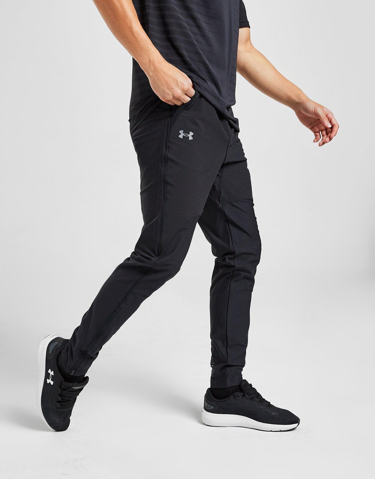 UNDER ARMOUR | MADE IN THAILAND | EXCLUSIVE QUALITY TROUSER | DRY FIT | 100% IMPORTED | SKINNY SLIM | JET BLACK