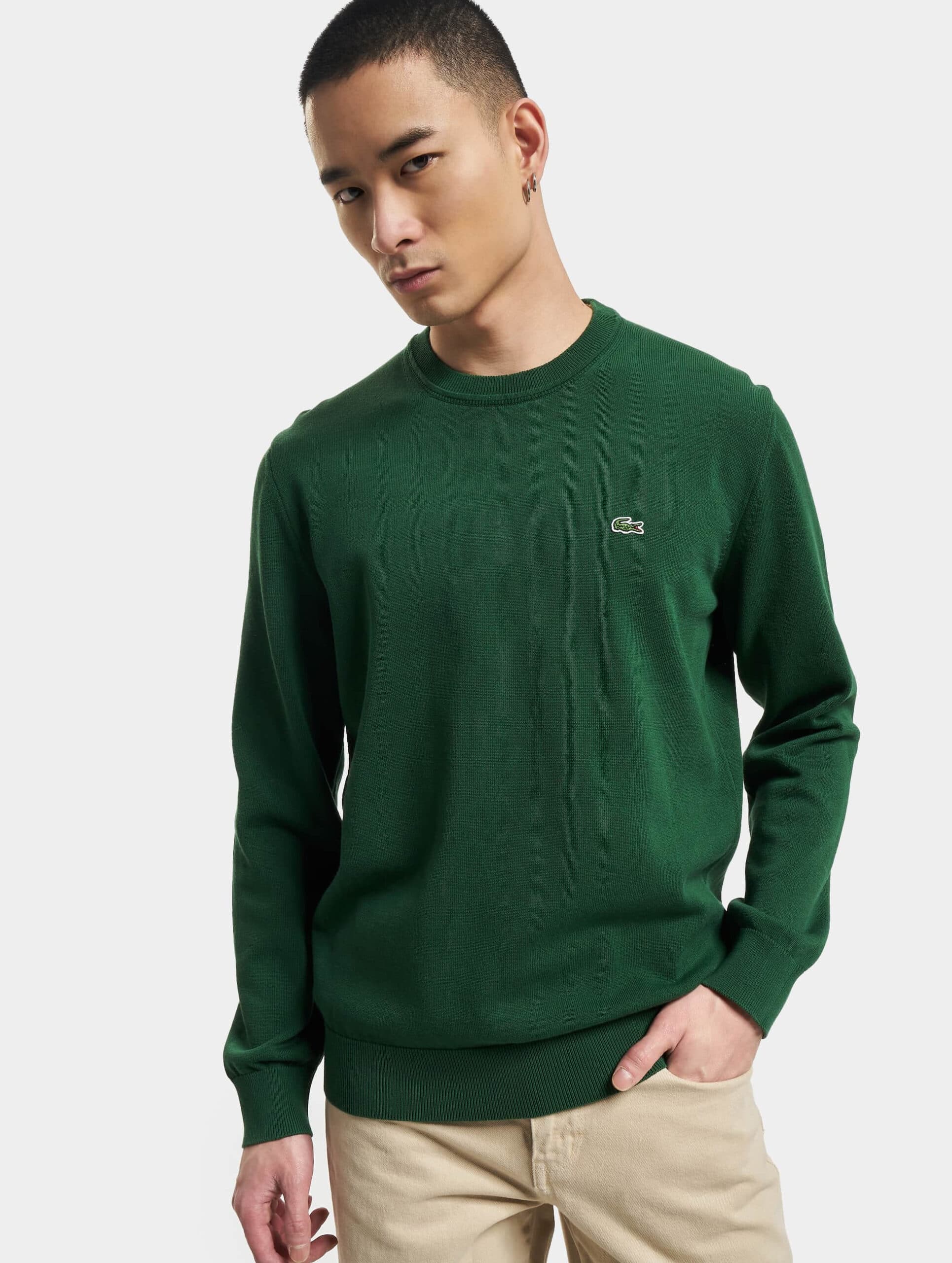 LACOSTE | 100% ORIGNAL | MENS SWEAT SHIRT | EXPORT QUALITY | EMBRAIDED LOGO ON FRONT | FOR WINTER | GREEN