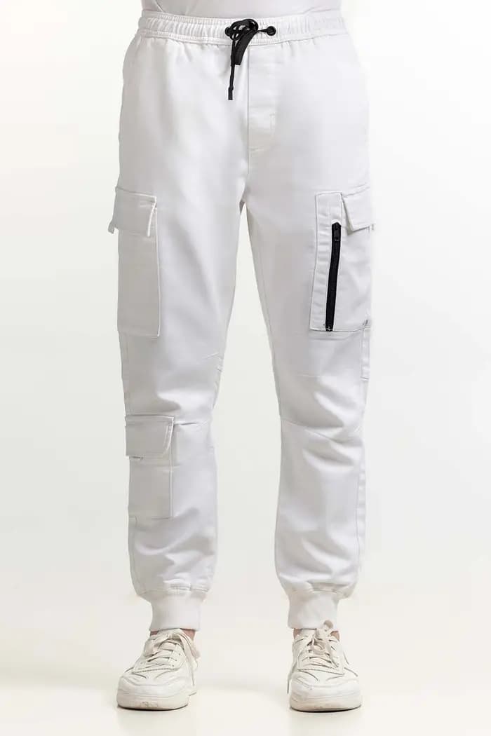Ideas Men | cargo trouser | 100% original | premium quality | white