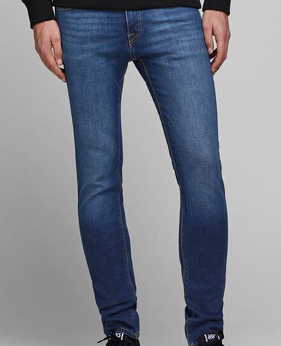 Men Skinny Blue Denim Jeans : j & j : Branded