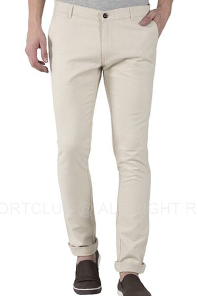 MENS COTTON CHINOS | EXPORT QUALITY | BRANDED | SLIM FIT | OFF WHITE ...