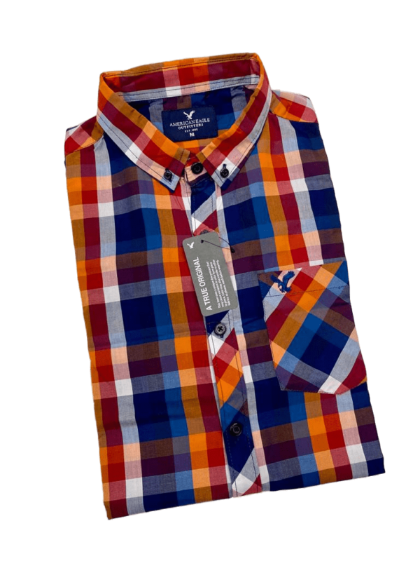 AMERICAN EAGLE | MENS CASUAL SHIRT | FULL Sleeves | 100% IMPORTED FABRIC | 100% SHAMBRY COTTON | SQUIRE CHECK | MULTI COLOUR