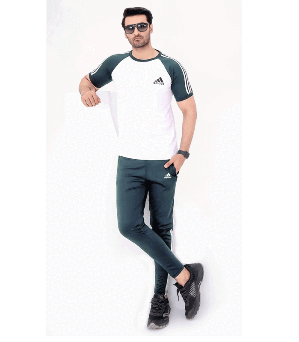 ADDIDAS | 100% IMPORTED | TRACK SUIT | PREMIUM DRY FIT | FOR SUMMER | METALLIC GREY